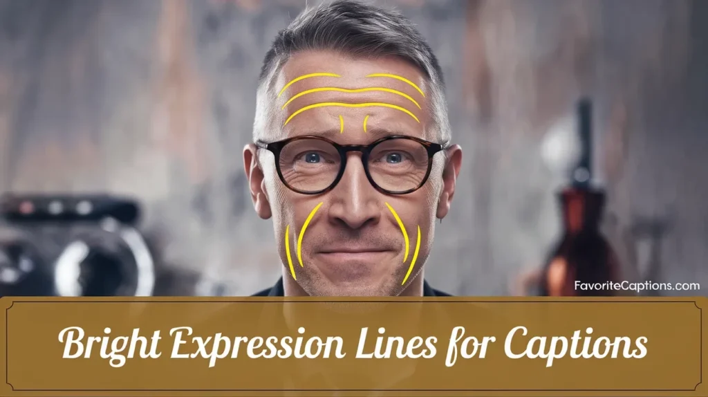 Bright Expression Lines for Captions