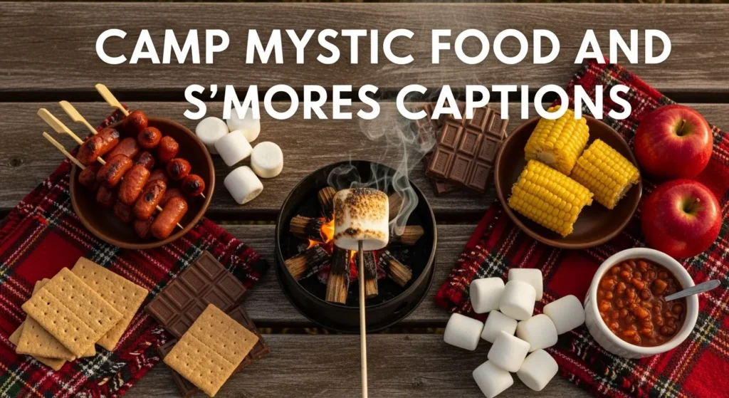 Camp Mystic food and s'mores captions