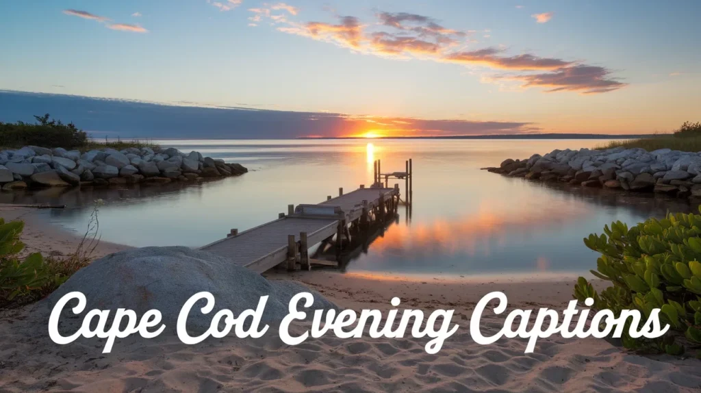 Cape Cod Evening Captions