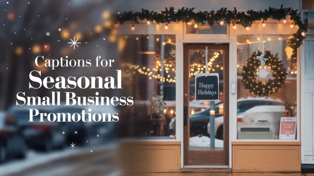 Captions for Seasonal Small Business Promotions