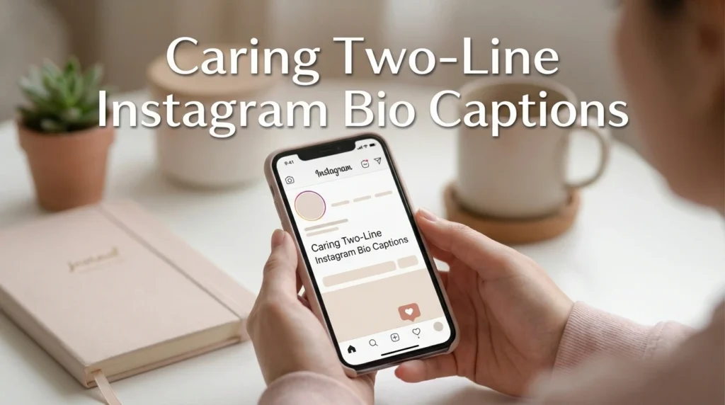Caring Two-Line Instagram Bio Captions