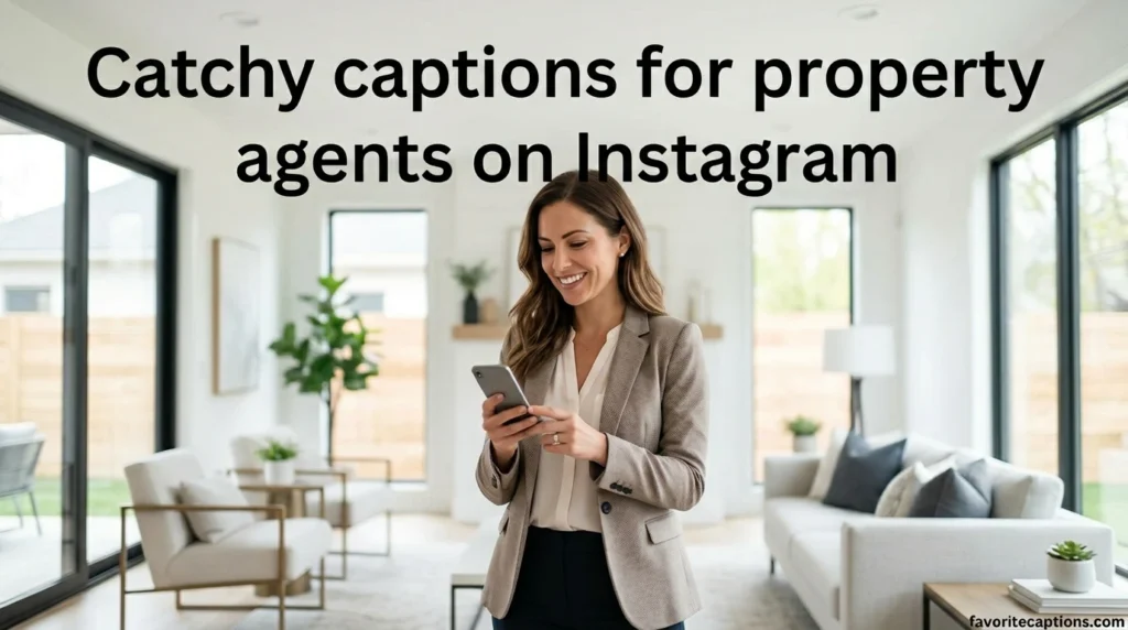 Catchy captions for property agents on Instagram