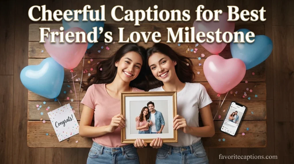 Cheerful Captions for Best Friend’s Love Milestone
