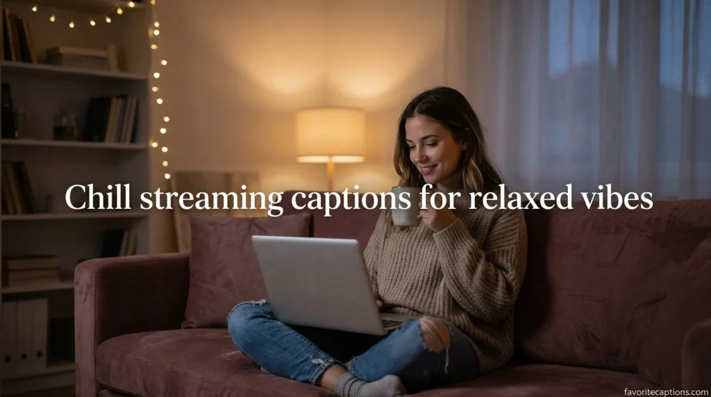 Chill streaming captions for relaxed vibes