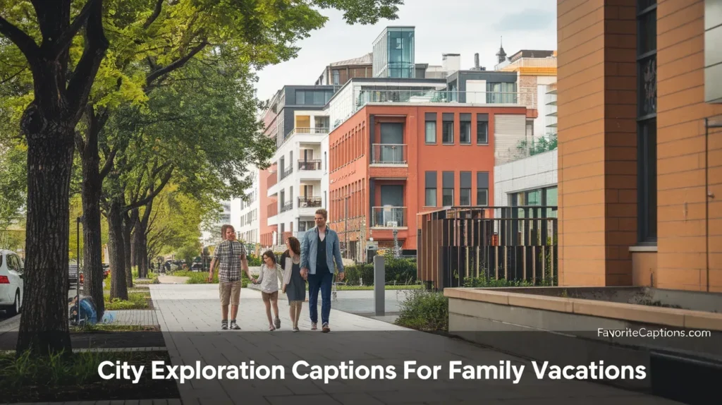 City Exploration Captions for Family Vacations