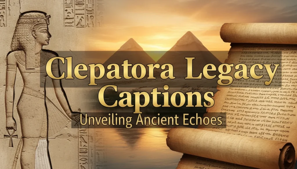 Cleopatra Legacy Captions