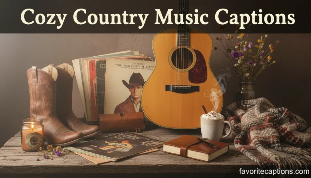 Cozy Country Music Captions
