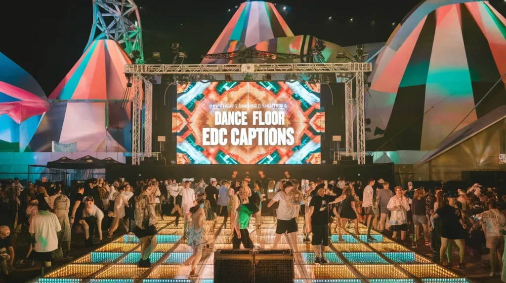 Dance Floor EDC Captions