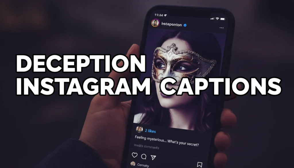 Deception Instagram Captions