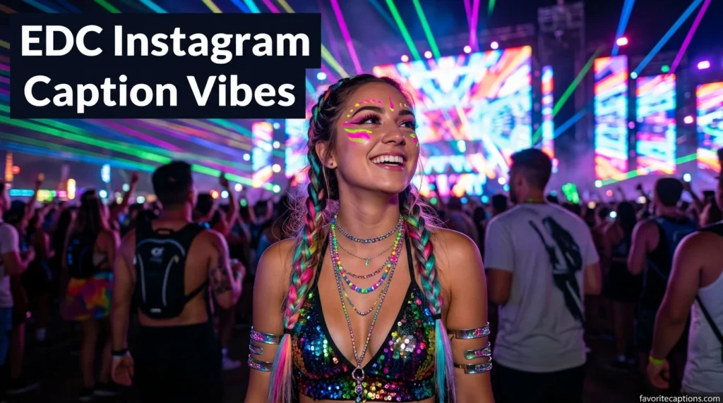 EDC Instagram Caption Vibes