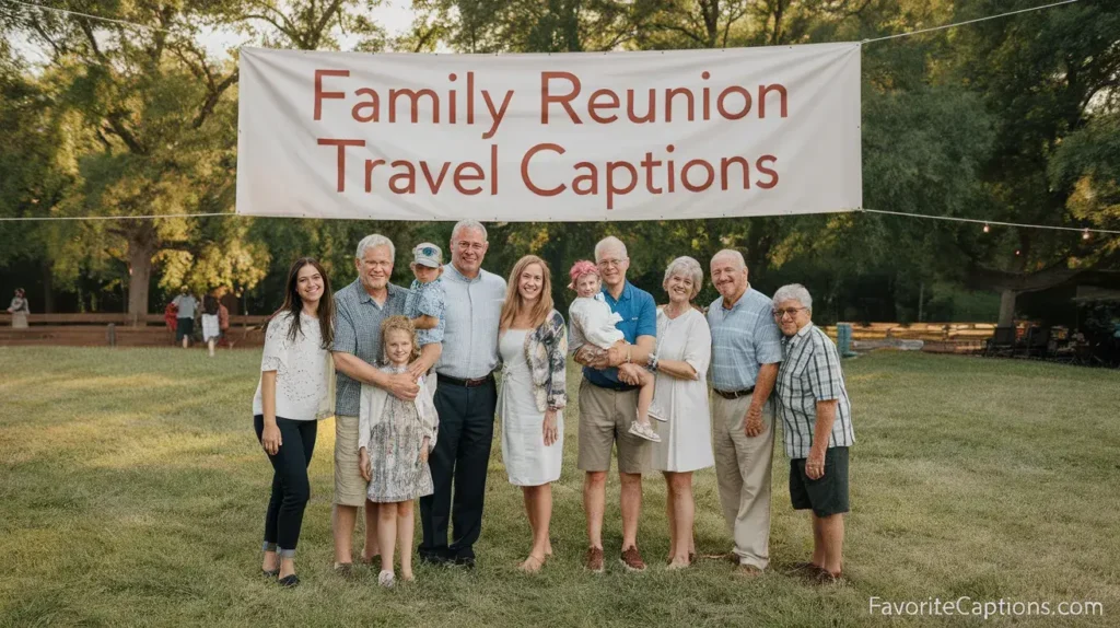 Family Reunion Travel Captions