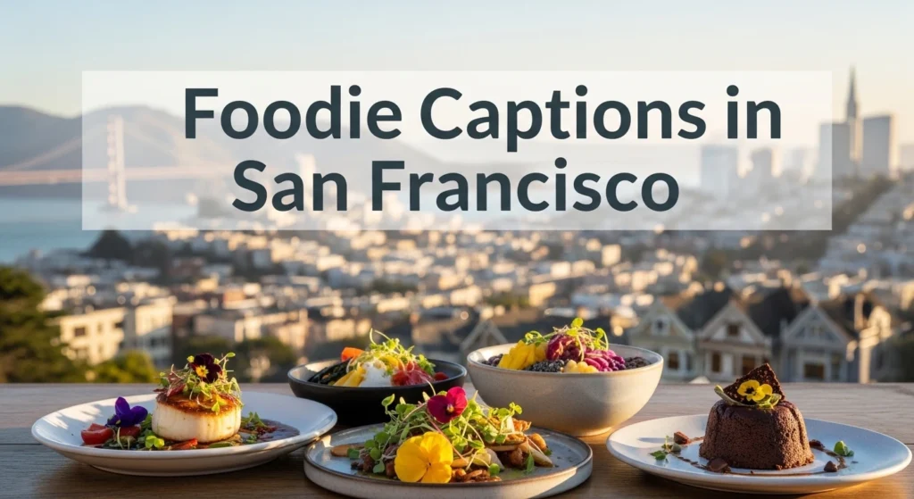 Foodie Captions in San Francisco