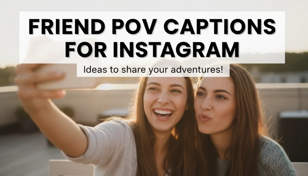 Friend POV Captions for Instagram