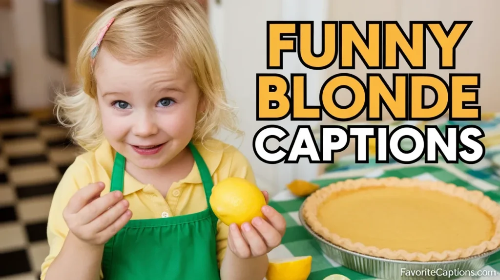 Funny Blonde Captions
