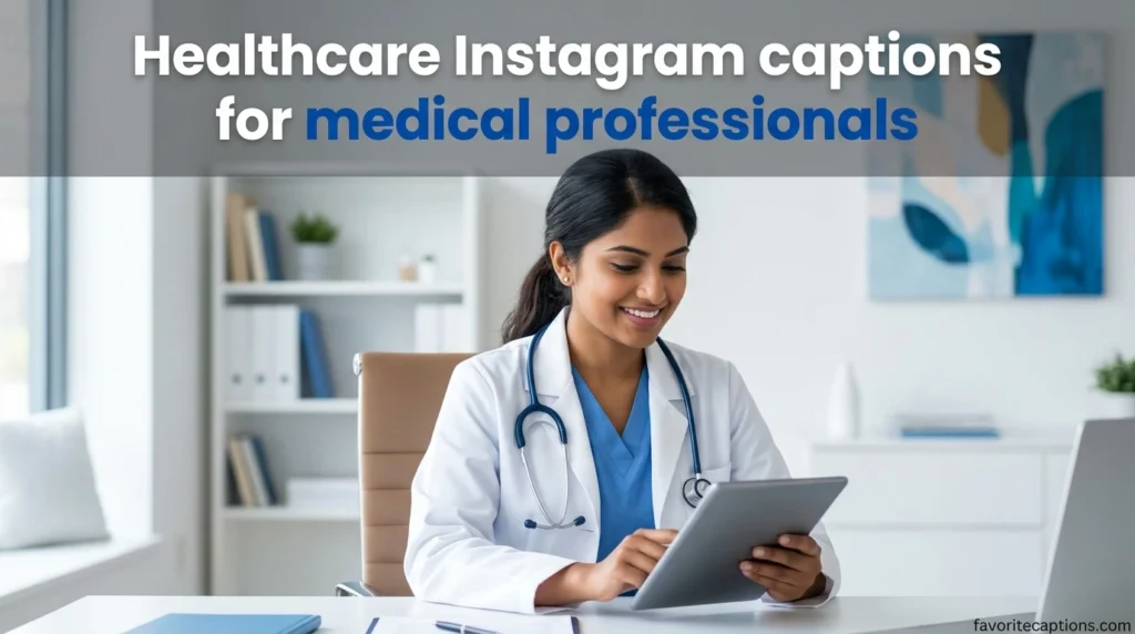 Healthcare Instagram captions for medical professionals