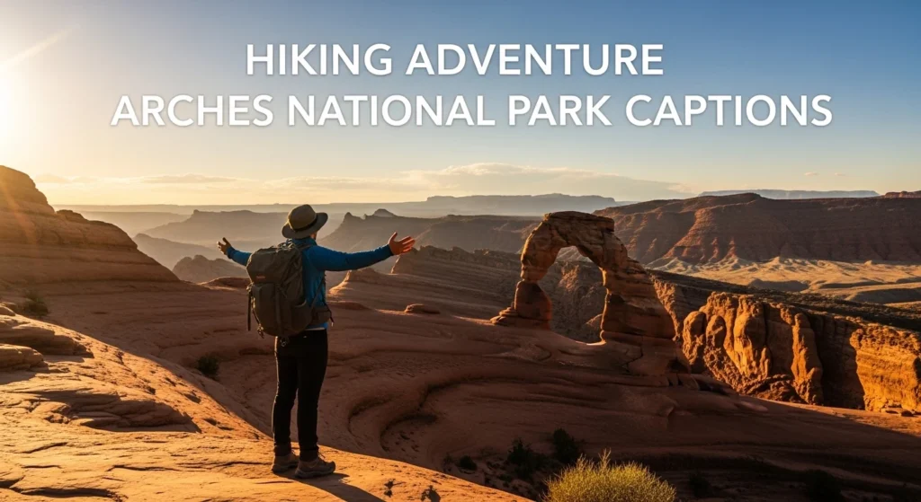 Hiking Adventure Arches National Park Captions