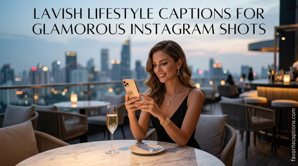 Lavish lifestyle captions for glamorous Instagram shots