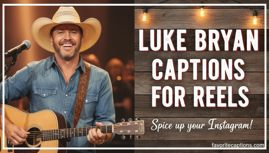 Luke Bryan Captions for Reels