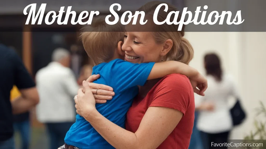 Mother Son Captions