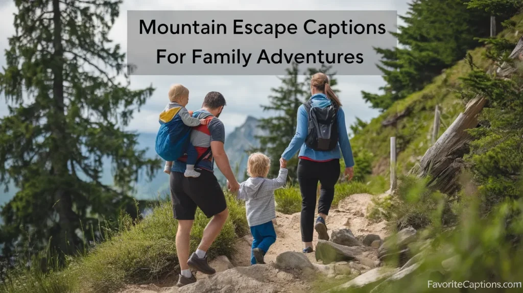 Mountain Escape Captions for Family Adventures
