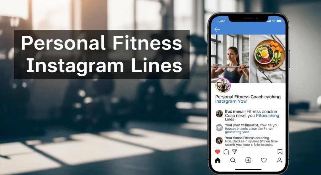 Personal Fitness Coach Instagram Lines