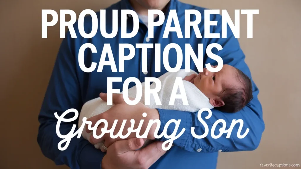 Proud Parent Captions for a Growing Son