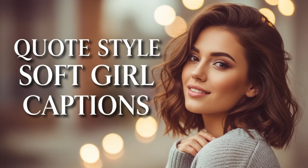 Quote Style Soft Girl Captions