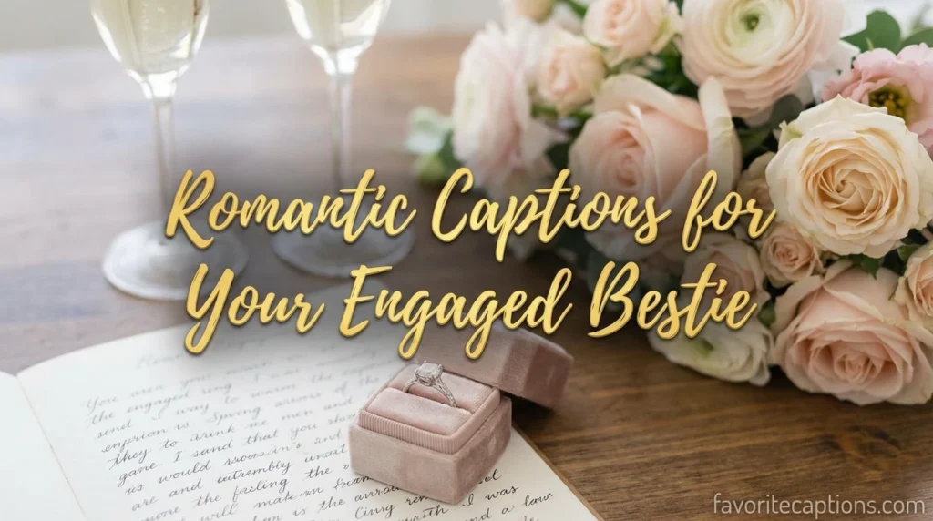 Romantic Captions for Your Engaged Bestie