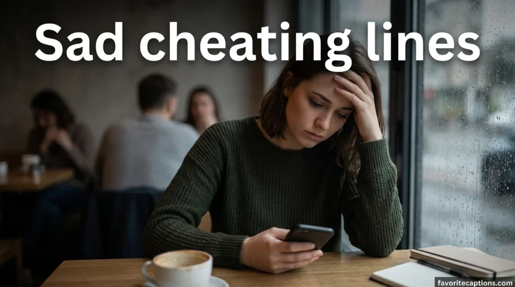Sad cheating lines
