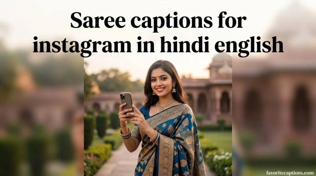 Saree captions for instagram in hindi english
