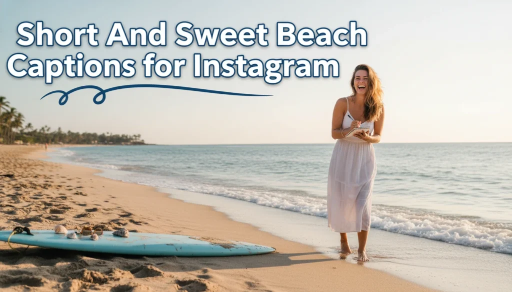 Short And Sweet Beach Captions for Instagram