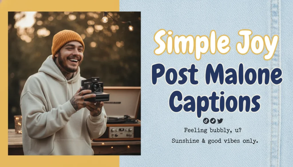 Simple Joy Post Malone Captions