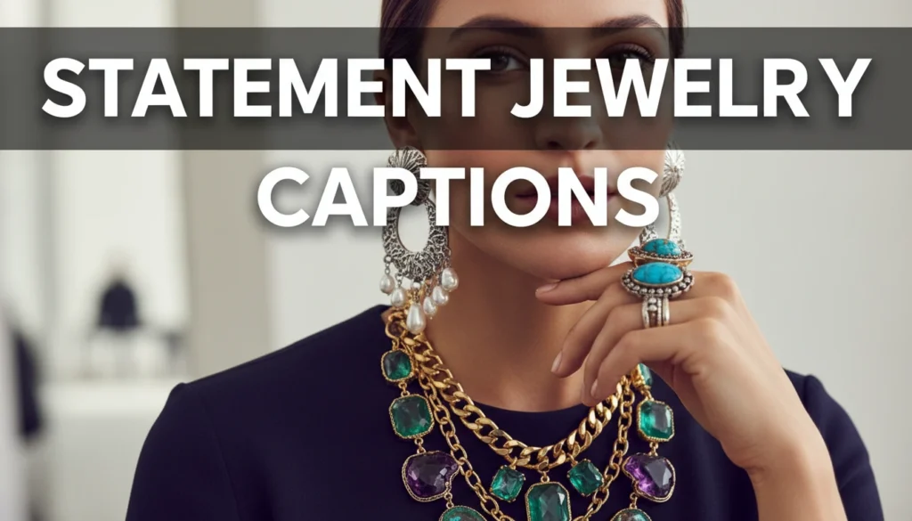Statement Jewelry Captions