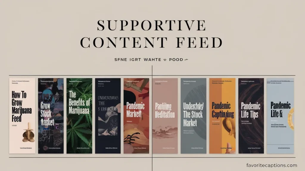 Supportive Content Feed