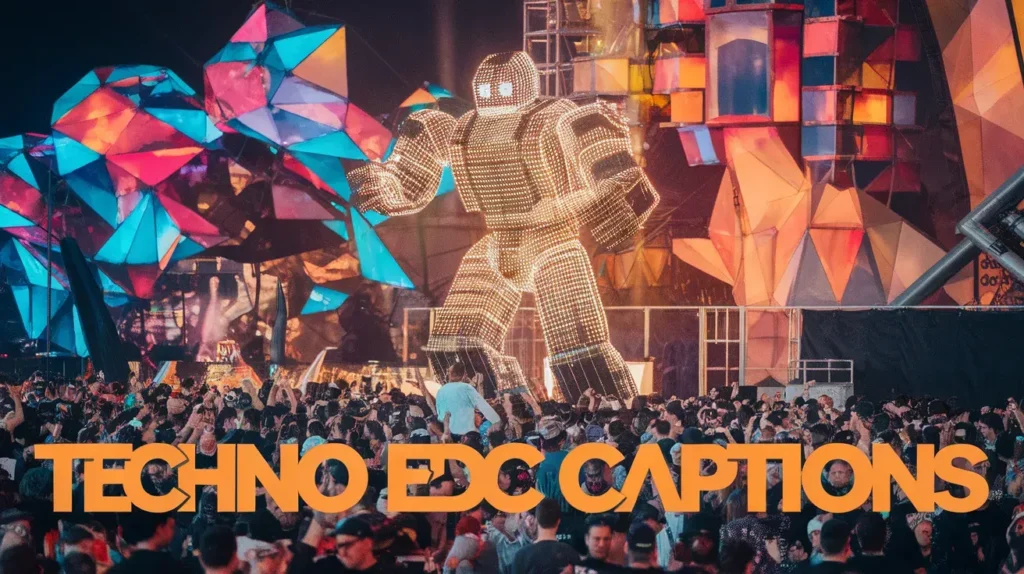Techno EDC Captions