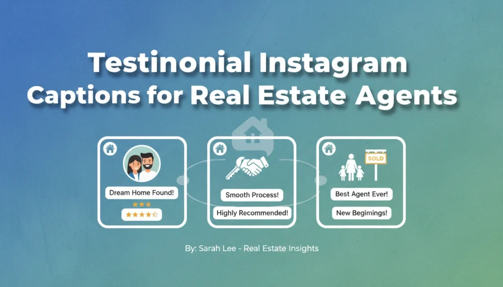 Testimonial Instagram Captions for Real Estate Agents