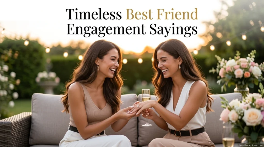 Timeless Best Friend Engagement Sayings