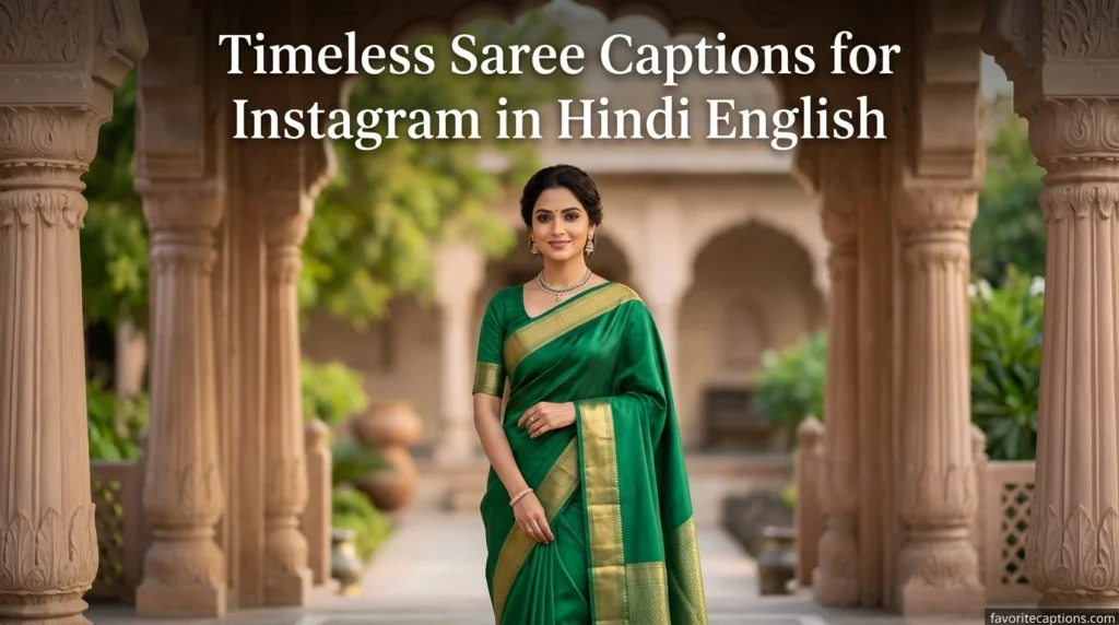 Timeless Saree Captions for Instagram in Hindi English