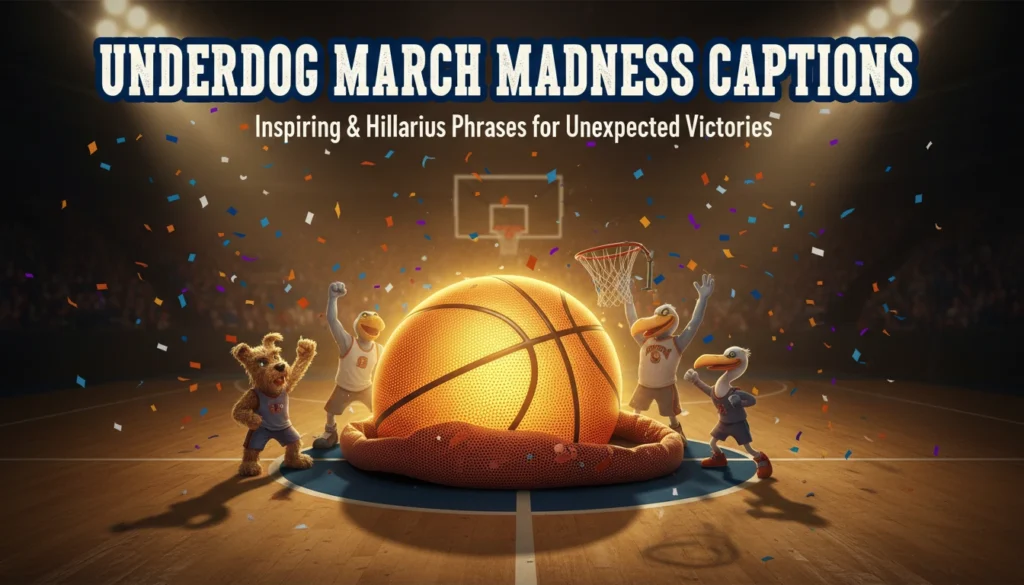 Underdog March Madness Captions