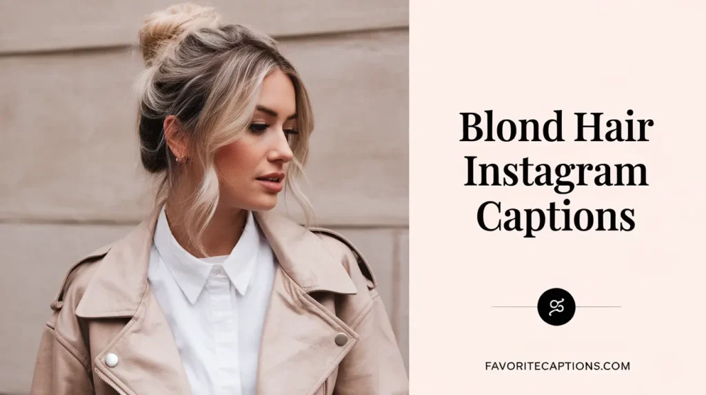 Blond Hair Instagram Captions