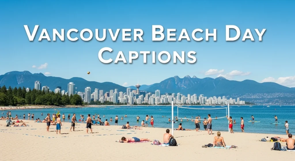 Vancouver Beach Day Captions