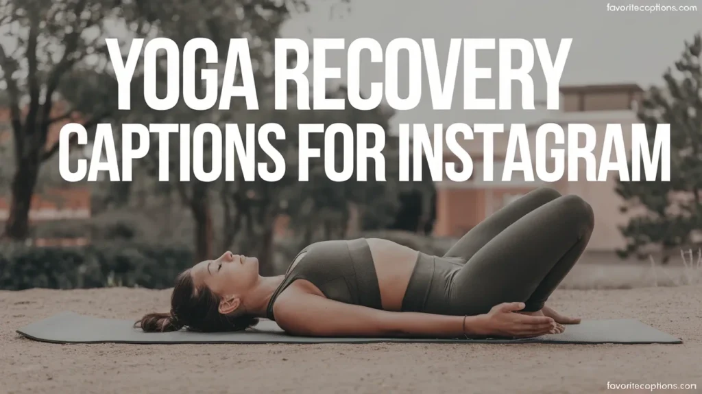 Yoga Recovery Captions for Instagram