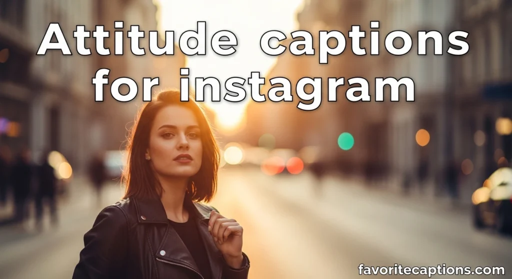 Attitude captions for instagram