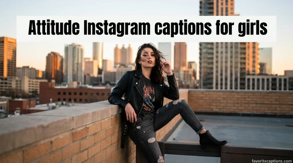 Attitude Instagram captions for girls