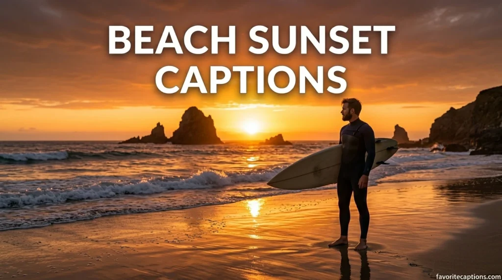 Beach Sunset Captions