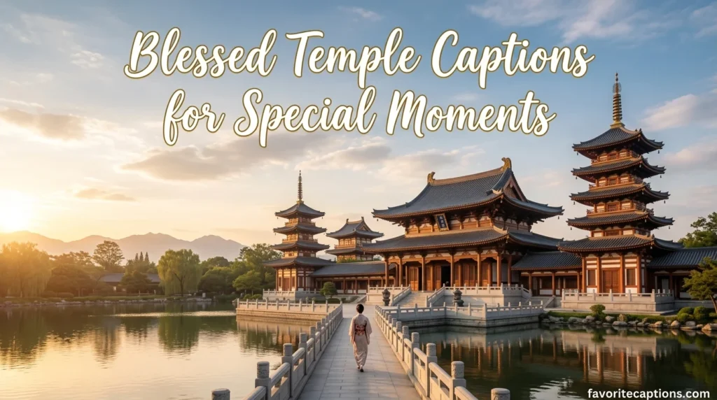 Blessed Temple Captions for Special Moments