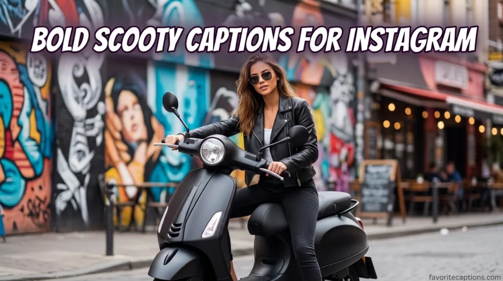 Bold scooty captions for instagram