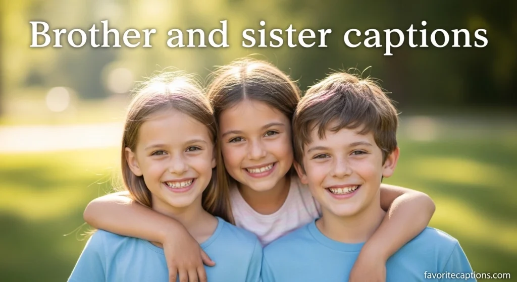 Brother and sister captions