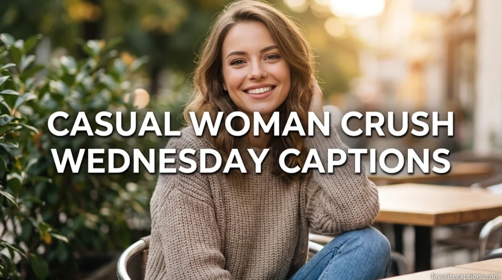 Casual woman crush wednesday captions