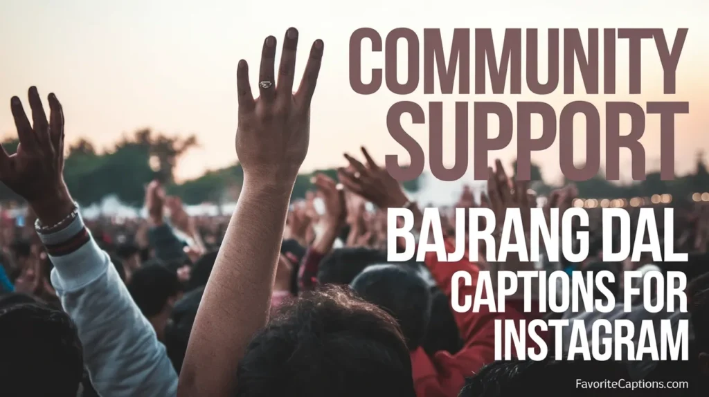 Community Support Bajrang Dal Captions For Instagram
